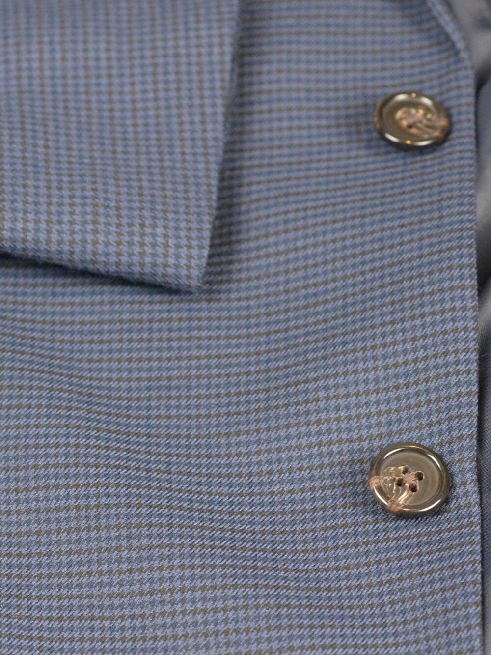 Lauren Ralph Lauren Blue Micro-Houndstooth Sport Coat 50R - Picture 6 of 10